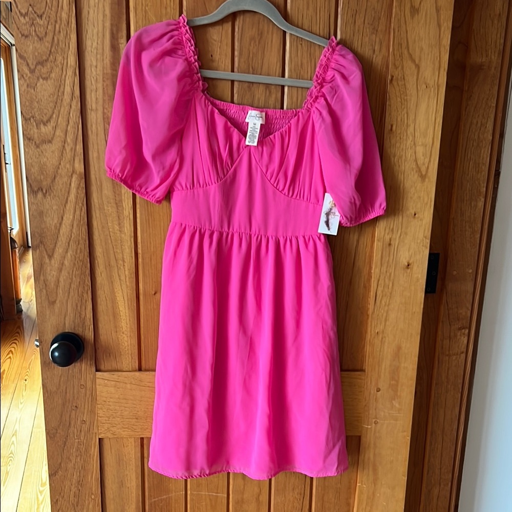 Jessica Simpson, NWT, hot pink dress, size M